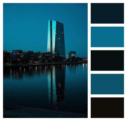 River Frankfurt European Central Bank Image